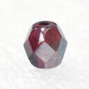 チェコファイアポリッシュ ルビー セルシアン 6mm (25ヶ)ビーズ パーツ
