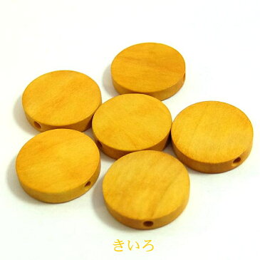 ウッドビーズパーツ ラウンド 18mm (1個)├ ウッド 木 ビーズ アクセサリーパーツ アクセサリー パーツ ブレスレット ピアス イヤリング ネックレス ワンポイント 手芸 資材 素材 ┤