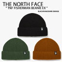 THE NORTH FACE ノースフェイス ニット帽 TNF FISHERMAN BEANIE EX BLACK KHAKI DARK ORANGE フィッシ...