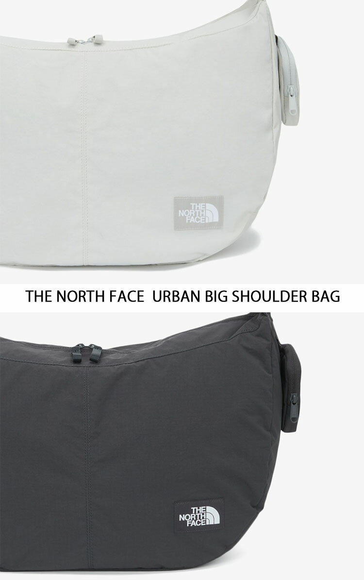 THE NORTH FACE ノースフェイス 三日月型 バッグ ショルダーバッグ URBAN BIG SHOULDER BAG 三日月バッグ スメッセンジャーバッグ BLACK CHARCOAL SAND バッグ かばん ロゴ カジュアル NN2PQ15A/B/C【中古】未使用品