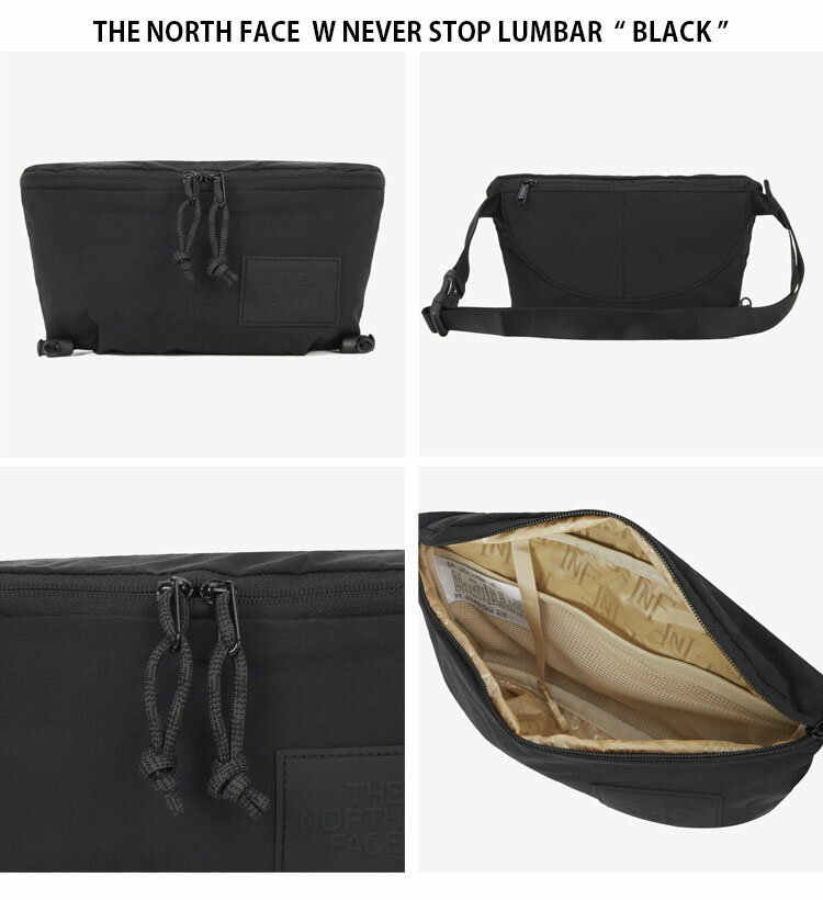 THE NORTH FACE ノースフェイス ショルダーバッグ W NEVER STOP LUMBAR ウーマン ネバー ストップ ランバー バッグ クロスバッグ ロゴ カジュアル ストリート ブラック ベージュ パープル メンズ レディース 男性用 女性用 NN2PQ83A/B/C【中古】未使用品