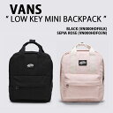 VANS バンス リュックサック LOW KEY MINI BACKPACK ロー キー ミニバッグパック BLACK ブラック PINK ピンク ボディーバッグ ミニバッグ メンズ レディース VN000HDFBLK VN000HDFO3N【中古】未使用品(4)
