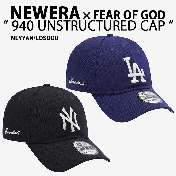 NEW ERA �˥塼���� FEAR OF GOD �ե������֥��å� ����� ����å� 940 UNSTRUCTURED CAP �ե꡼����������å� 9FOR...