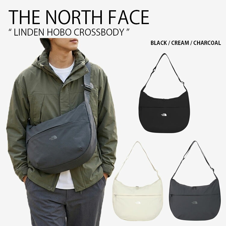 Rakuten - THE NORTH FACE ノースフェイス ショルダーバッグ LINDEN HOBO CROSSBODY リンデン ホーボー クロスボディバッグ クロスバッグ WHITELABEL ロゴ カジュアル ストリート ブラック アイボリー グレー メンズ レディース 男性用 女性用 男女共用 NN2PS06J/K/L