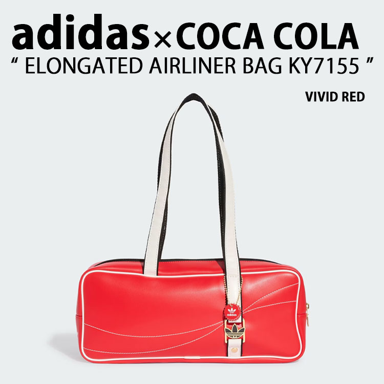 adidas originals アディダス × コカコーラ コラボ ショルダーバッグ COCA COLA ELONGATED AIRLINER BAG KY7155 エロンゲイテッド エアライナーバッグ RED コカコーラコラボ ロゴデザイン メンズ レディース【中古】未使用品