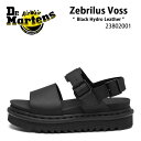 Dr.Martens ドクターマーチン サンダル ストラップサンダル Zebrilus Voss Black Hydro Leather 23802001 ヴォス ボス ブラック サイズ調整 レディース 女性用【中古】未使用品(4)
