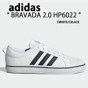 adidas アディダス スニーカー BRAVADA SKATE 2.0 HP6022 シューズ WHITE BLACK ライフスタイルシューズ ブラバダ ホワイト ブラック クラシック スケシュー キャンバスシューズ メンズ レディース【中古】未使用品(4)