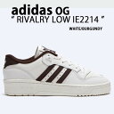 adidas originals アディダス スニーカー RIVALRY LOW WHITE BURGUNDY IE2214 シューズ ライバリー ロー クラシ...