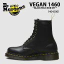 Dr.Martens ドクターマーチン 8ホールブーツ レザーブーツ VEGAN 1460 FELIX LACE UP BOOTS BLACK FELIX RU...