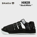SHAKA サンダル シャカ サンダル HIKER ハイカー BLACK WHITE ブラック ホワイト メンズ レディース 男性用 女性用 男女兼用【中古】未...
