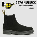 Dr.Martens ドクターマーチン サイドゴア ブーツ 2976 Black Milled Nubuck Wp 27674001 チェルシーブーツ ヌバッグ...