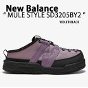 New Balance ニューバランス ミュール スリッポン SD3205BY2 VIOLET SD3205 シューズ サンダル バイオレット アウトドアシュー...