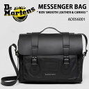 Dr.Martens ドクターマーチン メッセンジャーバッグ 15in Messenger Black KIEV SMOOTH LEATHER & CANVAS...