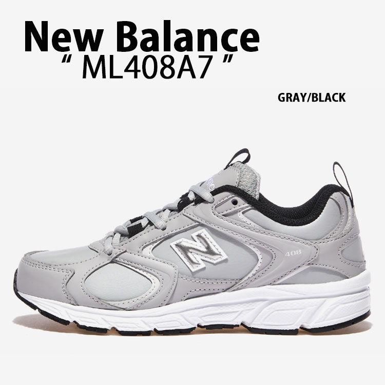 New Balance ニューバランス スニーカー NEWBALANCE ML408 ML408A7 GRAY BLACKシューズ グレー ブラック メンズ レディース【中古】未使用品
