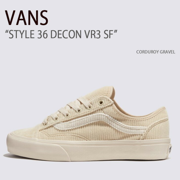 楽天a-dotVANS バンズ スニーカー STYLE 36 DECON VR3 SF CORDUROY GRAVEL VN0007R2GRX スタイル36デコンVR3 コーデュロイグラベル メンズ レディース 男性用 女性用【中古】未使用品
