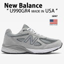 New Balance ニューバランス スニーカー U990GR4 MADE IN USA シューズ GRAY スエード NewBalance990 ニューバランス990 スウェード グレー メンズ レディース【中古】未使用品