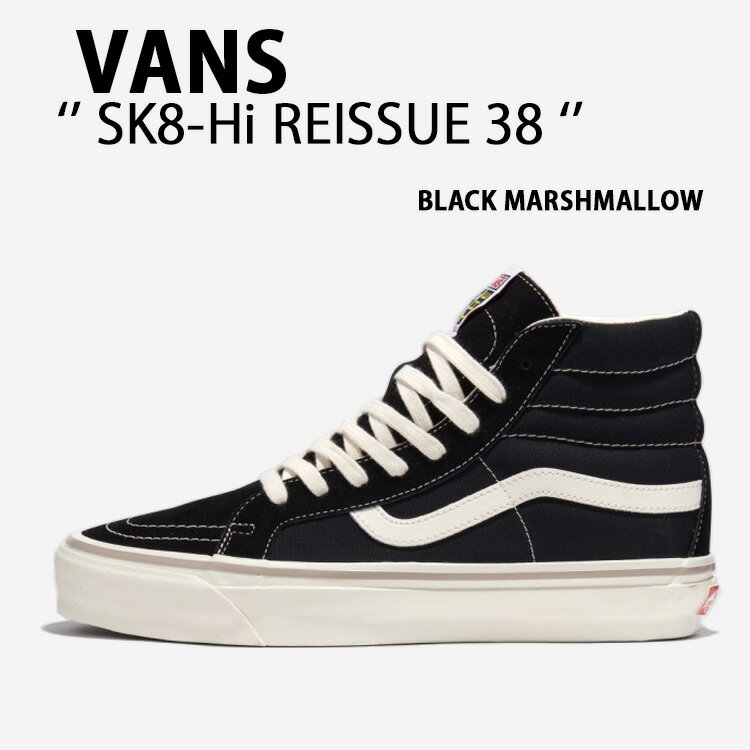 VANS Х ˡ VANS SK8-Hi REISSUE 38 BLACK MARSHMALLOW VN000CTB1KP ...