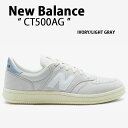New Balance ニューバランス スニーカー CT500AG IVORY LIGHT GRAY シューズ NewBalanceCT500 ニューバランスCT500 クラシック レザー 本革 アイボリー ライトグレー メンズ レディース【中古】未使用品