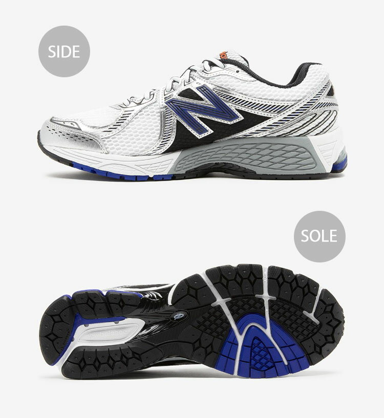 New Balance ニューバランス スニーカー ML860XB WHITE ROYAL BLUE シューズ 860v2 New BalanceML860 ニューバランスML860 メッシュアッパー ランニングシューズ ホワイト ロイヤルブルー メンズ レディース【中古】未使用品