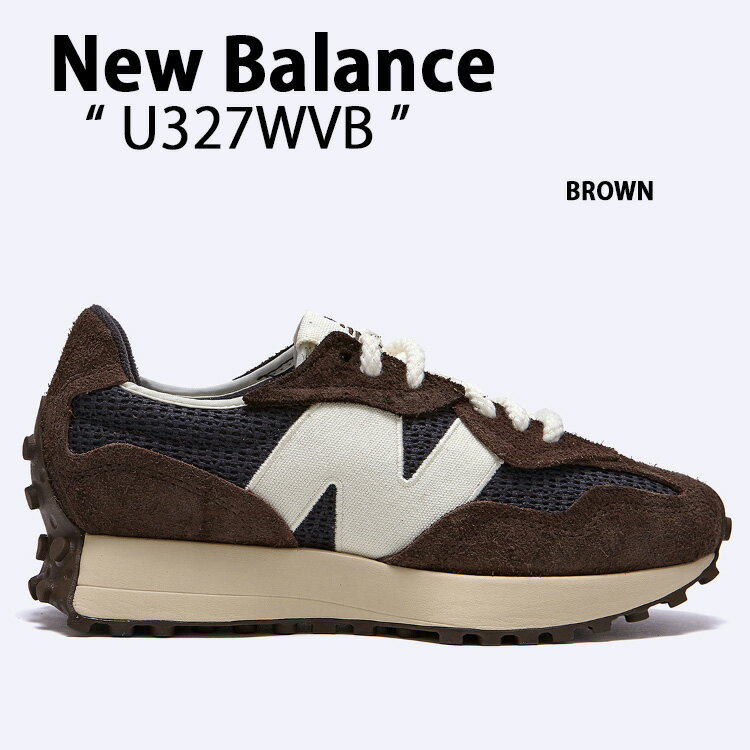 New Balance ニューバランス スニーカー U327WVB BROWN シューズ スエードアッパー NewBalance327 ニューバランス327 ブラウン メンズ レディース【中古】未使用品