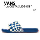 VANS バンズ サンダル LA COSTA SLIDE-ON VN000CVX1P0 ラコスタ スライドオン ラジアル チェッカーボード クラシックネイビー ...