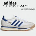 adidas originals アディダス スニーカー SL 72 RS JH5647 WHITE BLUE GUM シューズ ホワイト ブルー ガム メンズ...