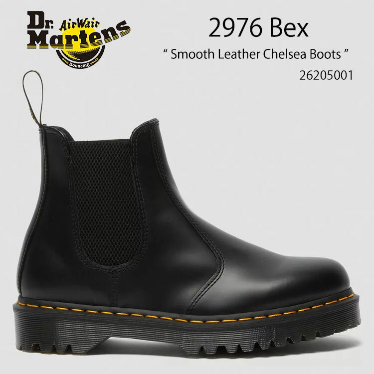 Dr.Martens ɥޡ ɥ 쥶塼 2976 Bex Squared Black Polished Smoo...