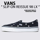 VANS バンズ スリッポン SLIP-ON REISSUE 98 LX HARAJUKU PUNK NAVY MULTI VN000NBME4B シューズ リシュー 98 ラックス TOKYO DESIGN COLLECTIVE ネイビー マルチ ドット メンズ レディース【中古】未使用品(4)