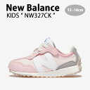 New Balance ニューバランス キッズ スニーカー NewBalance 327 PINK キッズシューズ ピンク グレー NW327CK ベビー用 キ...