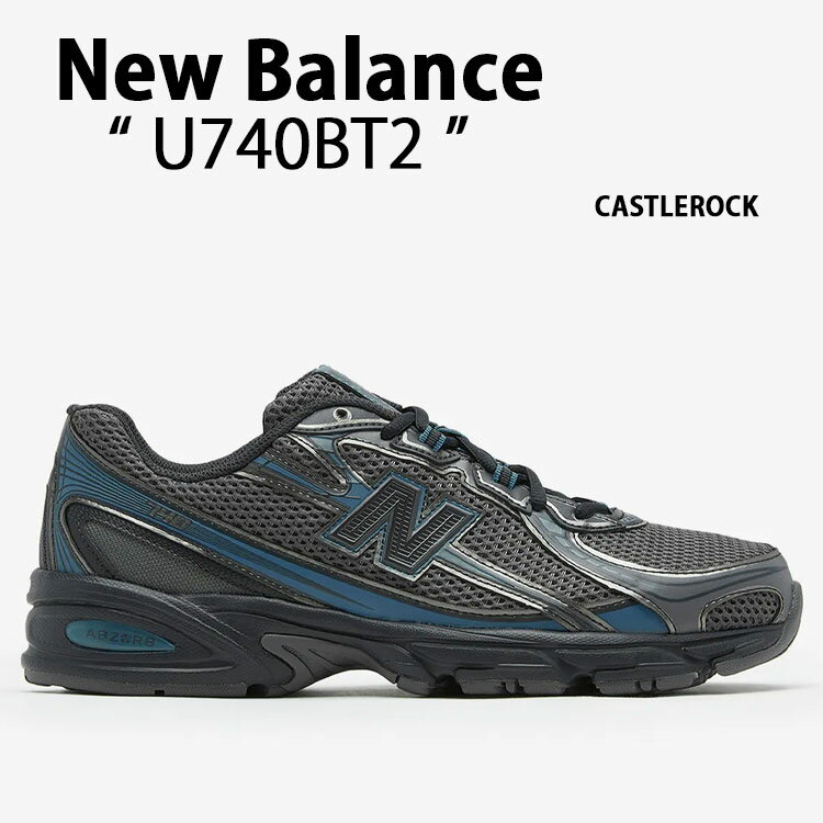 New Balance ニューバランス スニーカー U740BT2 CASTLEROCK キャッスルロック ランシュー メッシュ メンズ レディース【中古】未使用品