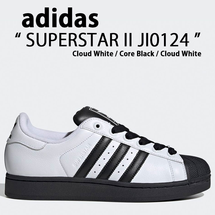 adidas アディダス スニーカー adidas SUPERSTAR II JI0124 Cloud White / Core Black / Cloud White スーパースター II シューズ クラウドホワイト コアブラック【中古】未使用品