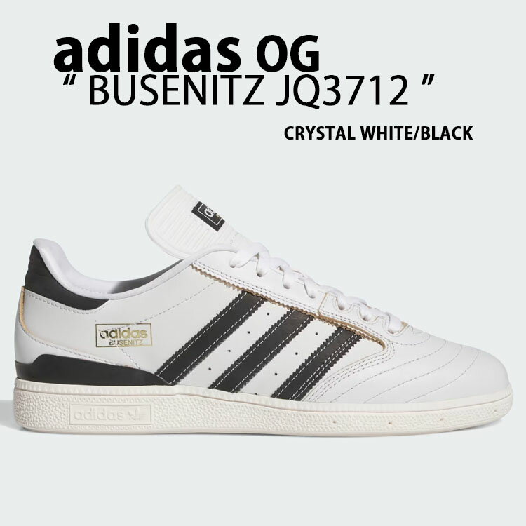adidas originals アディダス スニーカー BUSENITZ JQ3712 シューズ ブセニッツ WHITE BLACK デニスブセニッツ スケボーシューズ レザーアッパー ホワイト ブラック メンズ レディース【中古】未使用品