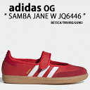 adidas Originals アディダス スニーカー SAMBA JANE W サンバ ジェーン JQ6446 Better Scarlet / Team ...