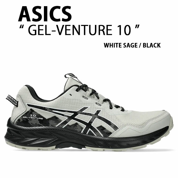 GEL-VENTURE10 トレッキングシューズ ランシュー 軽量 Mens 海外直輸入 ASICS アシックス メンズ スニーカー GEL-VENTURE 10 STANDARD 1011B967-021 WHITE BLACK シューズ ゲルベンチャー10 スタンダード メッシュ ホワイト ブラック 男性用