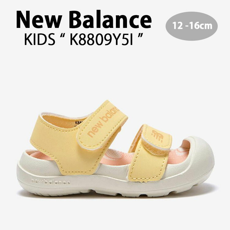 New Balance ニューバランス キッズ サンダル NewBalance 8809 YELLOW キッズシューズ イエロー ベルクロ K8809Y5I ベビー用 キッズ用 ジュニア用 子供用【中古】未使用品