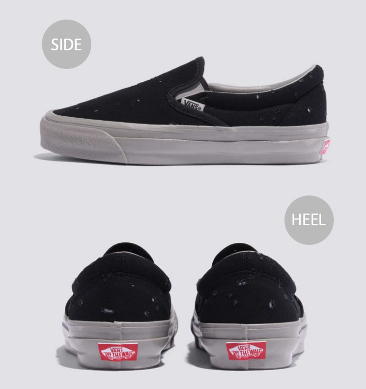 VANS バンズ スニーカー MTE SLIP-ON REISSUE 98 NATURAL PERF PIRATE BLACK VN000CWA4SR MTE スリッポン リシュー 98 ナチュラルパーフ パイレーツブラック シューズ ローカット メンズ レディース 男性用 女性用