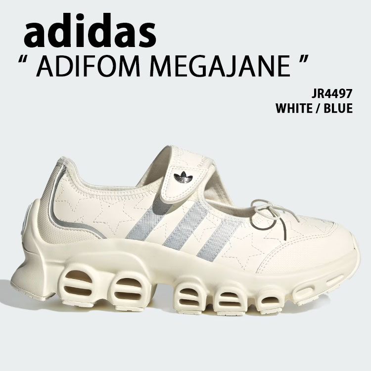 adidas originals アディダス スニーカー ADIFOM MEGAJANE JR4497 WHITE シューズ アディフォーム メガジェイン ホワイト 厚底 メンズ レディース【中古】未使用品