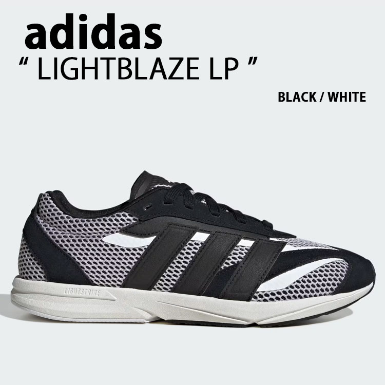 adidas Originals アディダス スニーカー LIGHTBLAZE LP SHOES JS3199 BLACK WHITE シューズ ライトブレイズLP ランシュー ブラック ホワイト メンズ レディース【中古】未使用品