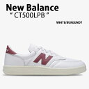 New Balance ニューバランス スニーカー CT500LPB WHITE BURGUNDY シューズ NewBalance500 ホワイト バーガンディ...