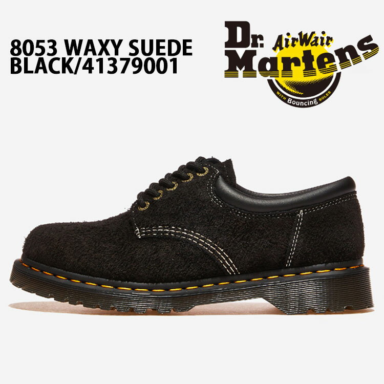 Dr.Martens ドクターマーチン シューズ 8053 WAXY SUEDE BLACK DMT41379001 ワクシー スエードシューズ ブラック レザーシューズ スウェード ラバーソール【中古】未使用品