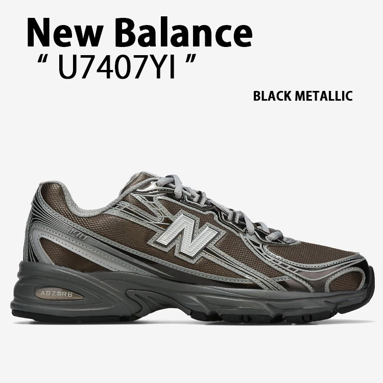 New Balance ニューバランス スニーカー U7407YI シューズ NewBalance740 ランシュー メッシュ BLACK ブラック メンズ レディース【中古】未使用品