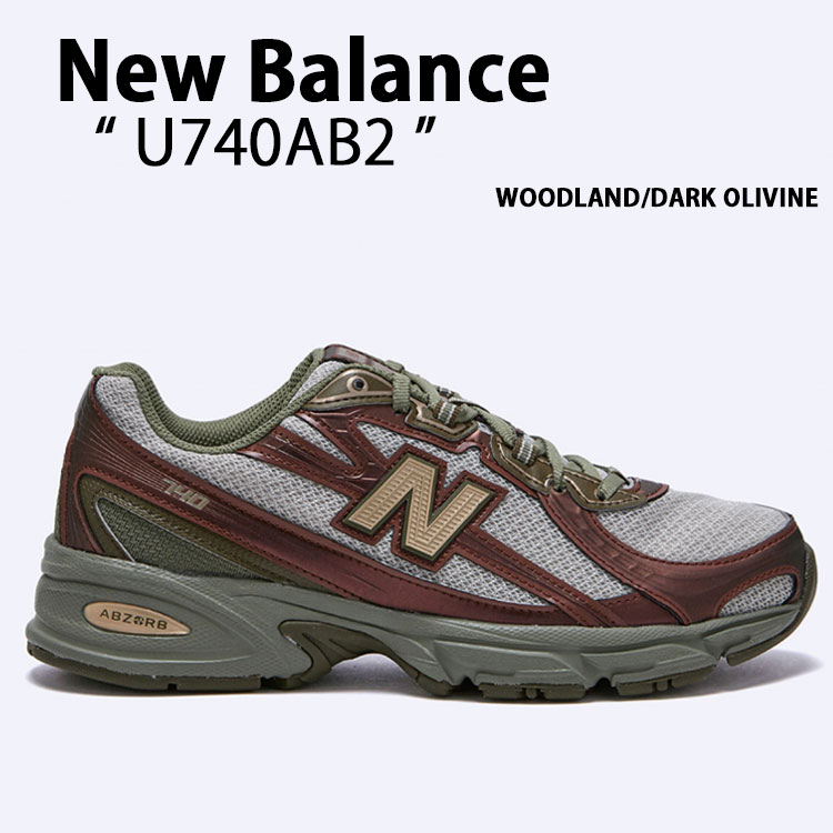 New Balanceニューバランス スニーカー U740AB2 WOODLAND DARK OLIVINE シューズ NewBalance740 ウッドランドダークオリビン メンズ レディース【中古】未使用品
