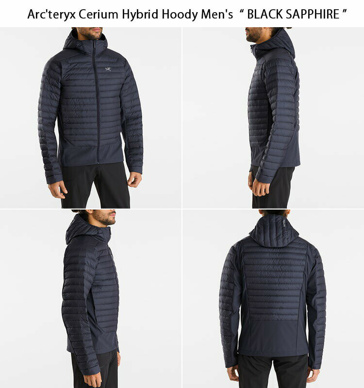 ARC'TERYX アークテリクス ダウンジャケット Cerium Hybrid Hoody Men's AJNSMX6376 X000006376 セリウム ハイブリッド フーディ フード メンズ 男性用【中古】未使用