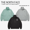 THE NORTH FACE ノースフェイス スウェット COMFY HALF ZIP SWEATSHIRTS コンフィ ハーフ ジップ スウェットシャツ トレ...