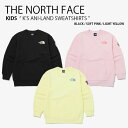 THE NORTH FACE ノースフェイス キッズ スウェット K'S ANI-LAND SWEATSHIRTS アニマルランド スウェットシャツ トレーナー 長袖 プルオーバー カットソー クルーネック ラウンドネック ブラック ピンク イエロー 男の子 女の子 子供用 NM5MP52S/T/U【中古】未使用品(4)