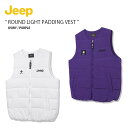 Jeep ジープ ダウンベスト ROUND LIGHT PADDING VEST ラウンド ライト パディング ベスト ジャケット ラウンドネック クルーネック...