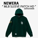 NEWERA ニューエラ パーカー AP MLB SLEEVE PATCH HD41 SADPAD パドレス DARK GREEN フーディー プルオーバーパー...