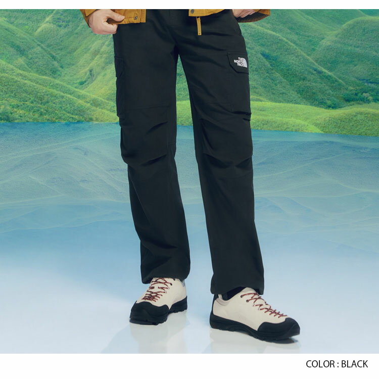 THE NORTH FACE ノースフェイス カーゴパンツ M'S MOUNTAIN CARGO PANTS マウンテン カーゴ パンツ 長ズボン イージーパンツ ロゴ カジュアル ストリート アウトドア ブラック チャコール ベージュ メンズ レディース 男性用 女性用 NP6NQ03A/B/C【中古】未使用品