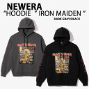NEWERA ニューエラ パーカー PULLOVER HOODIE IRON MAIDEN Killers アイアンメイデン キラーズ BLACK GRAY ビ...