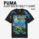 PUMA プーマ ASAP Rocky エイサップロッキー Tシャツ BOLT T-SHIRT BLACK コラボ ボルトTシャツ コラボTシャツ コラボレーシ...